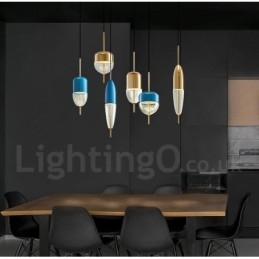 1 lys moderne moderne glas pendel