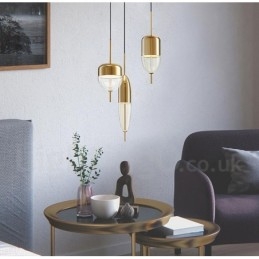 1 lys moderne moderne glas pendel