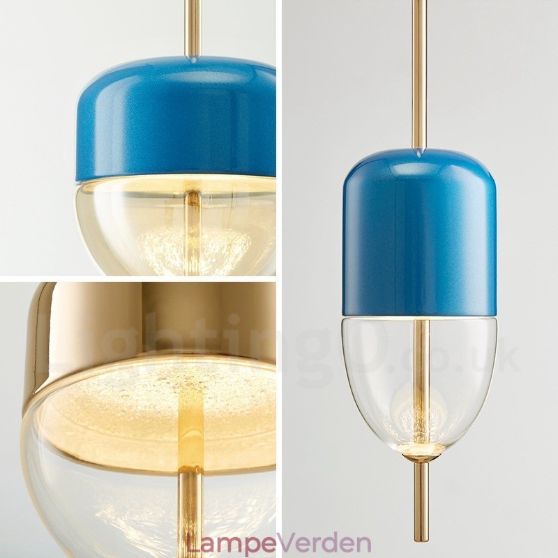 1 lys moderne moderne glas pendel
