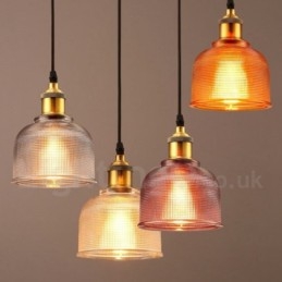 1 lys Moderne Moderne Cafe Multi Colors Glas Pendel Light