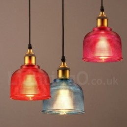 1 lys Moderne Moderne Cafe Multi Colors Glas Pendel Light