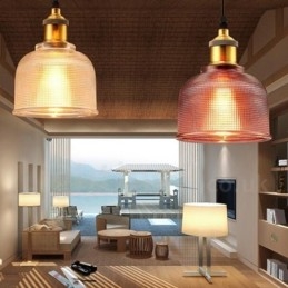 1 lys Moderne Moderne Cafe Multi Colors Glas Pendel Light