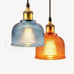 1 lys Moderne Moderne Cafe Multi Colors Glas Pendel Light