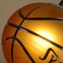 1 lys vintage moderne moderne basketball glas skygge pendel lys
