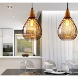 1 Lys Nordisk Stil Moderne Moderne Pendel i glas