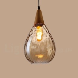1 Lys Nordisk Stil Moderne Moderne Pendel i glas