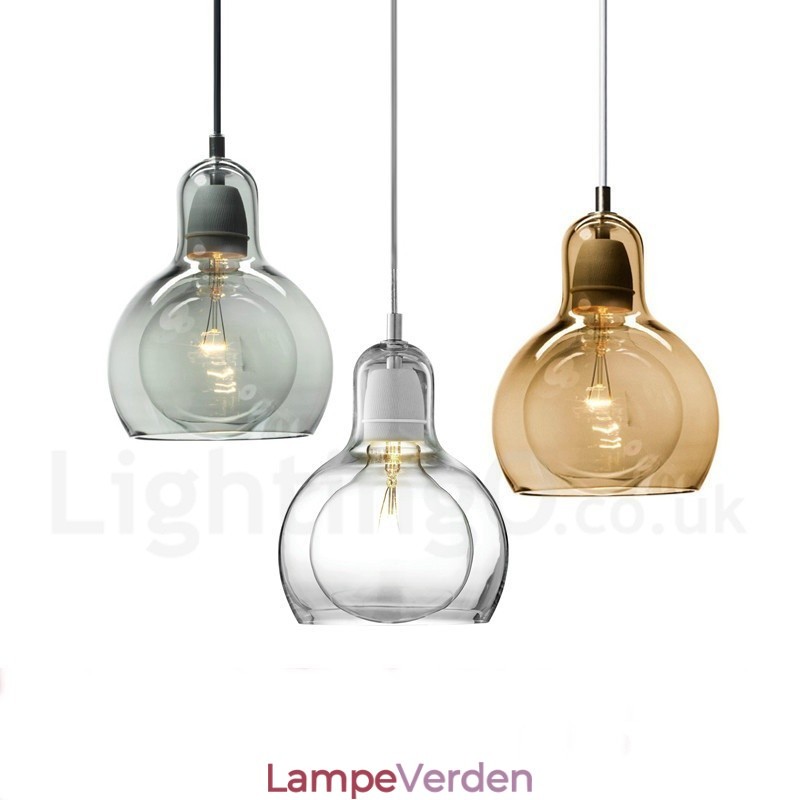 1 Lys Nordisk Stil Moderne Moderne Pendel i glas