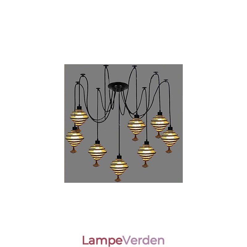 The Nordic Country Retro Honeycomb Lysekrone Lysekronelampe The Heavenly Maids Scatter Blossoms.
