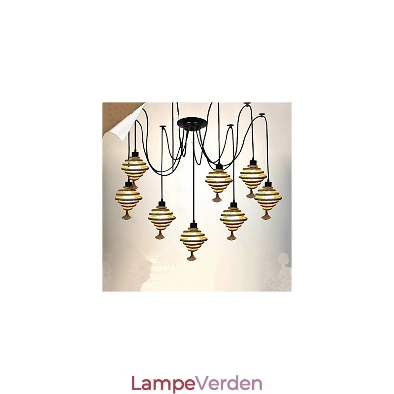 The Nordic Country Retro Honeycomb Lysekrone Lysekronelampe The Heavenly Maids Scatter Blossoms.
