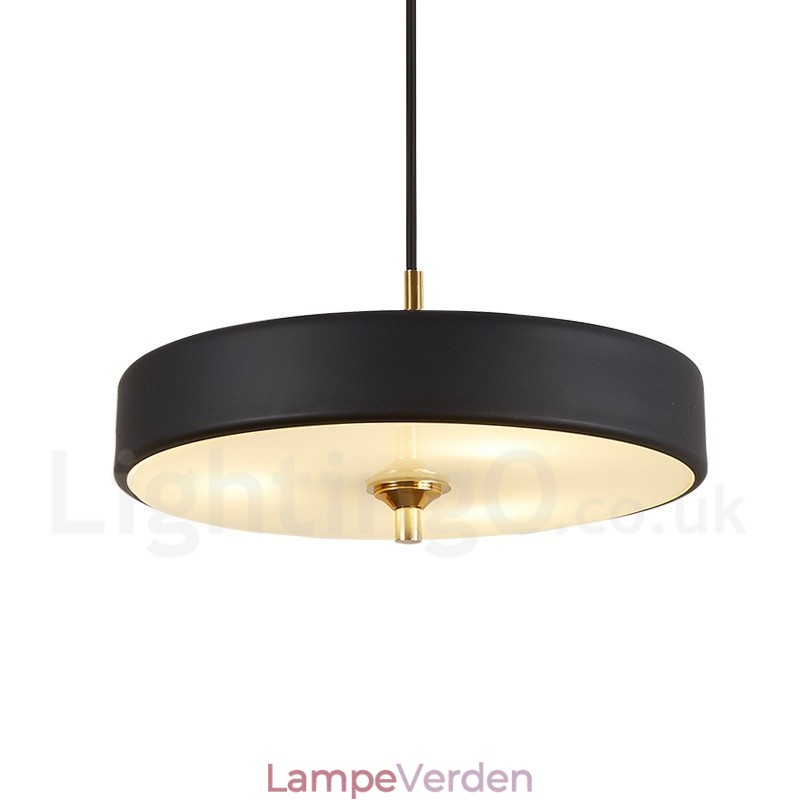 1 lys moderne moderne luksus pendel med glasskærm