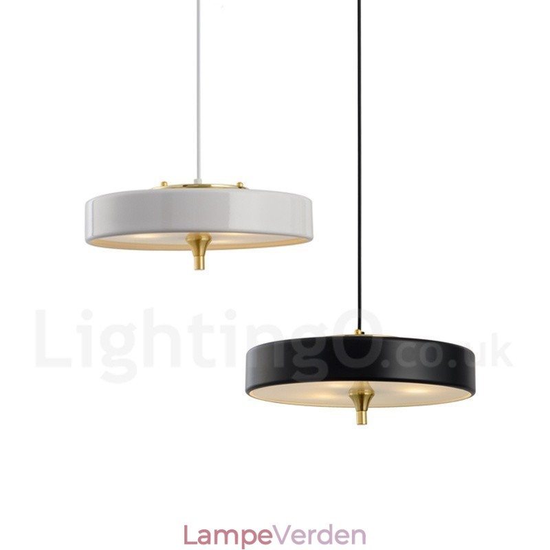 1 lys moderne moderne luksus pendel med glasskærm