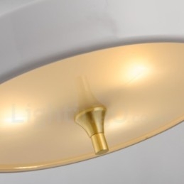 1 lys moderne moderne luksus pendel med glasskærm