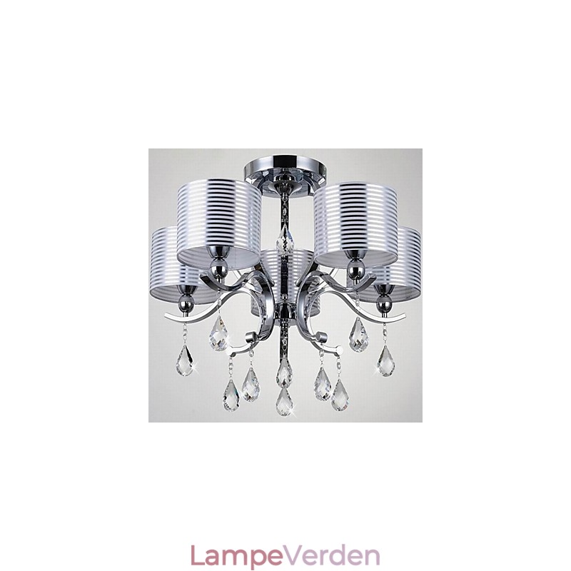 Moderne K9 krystal lysekrone 6 lys