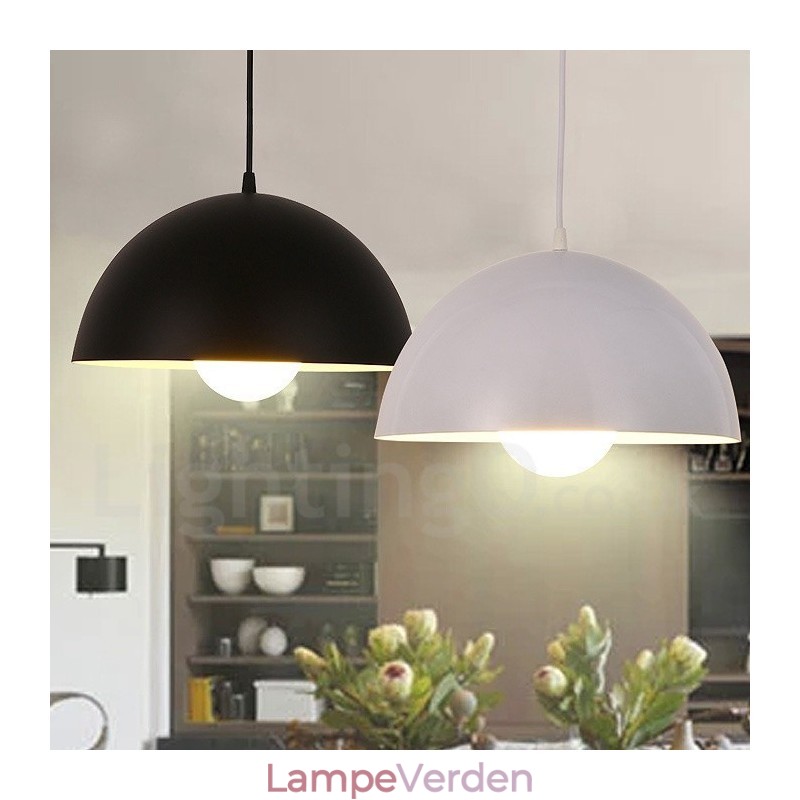 1 lys Moderne Pendel i stål med skærm i aluminiumslegering