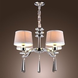 Moderne moderne traditionel klassisk rustik Lodge Vintage Island Crystal Chrome Metal Lysekrone