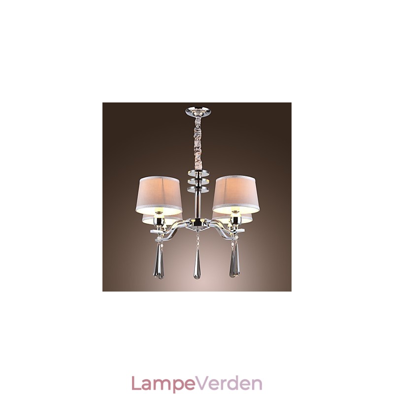 Moderne moderne traditionel klassisk rustik Lodge Vintage Island Crystal Chrome Metal Lysekrone