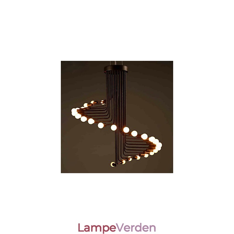 Landmaleri Metal Lysekrone