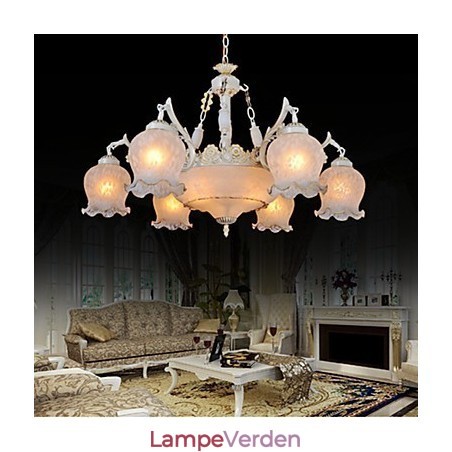 Lysekrone Hvid European Retro Classic Lysekrone Hvid European Retro Classic