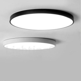 Ultratynde dæmpbare moderne moderne nordisk stil indbygningsloftslamper med akrylskærm med fjernbetjening kan også bruges som væglampe