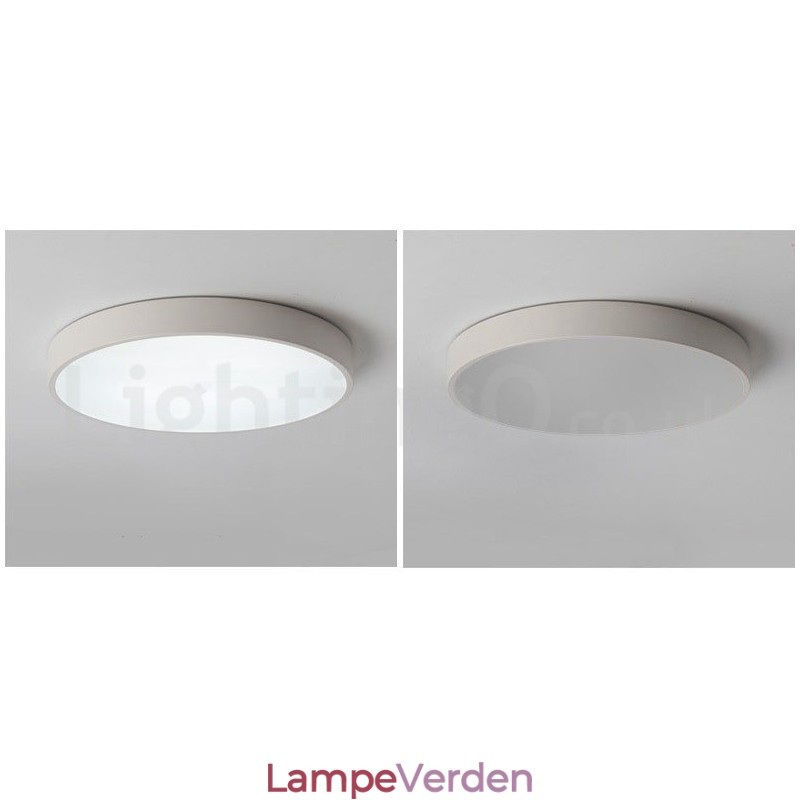 Ultratynde dæmpbare moderne moderne nordisk stil indbygningsloftslamper med akrylskærm med fjernbetjening kan også bruges som væglampe