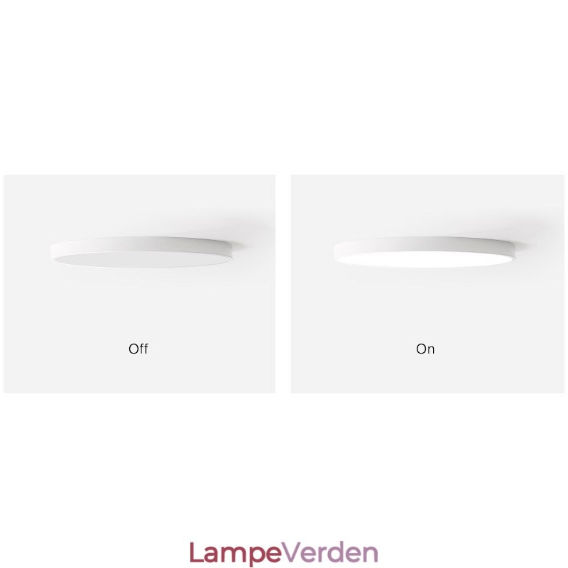 Ultratynde dæmpbare moderne moderne nordisk stil indbygningsloftslamper med akrylskærm med fjernbetjening kan også bruges som væglampe