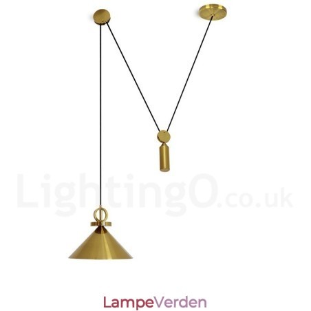 Ren kobber Moderne moderne nordisk stil stigning og fald Pendellampe Messing Loftslampe Ren kobber Moderne moderne nordisk stil stigning og fald Pendellampe Messing Loftslampe