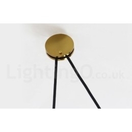 Ren kobber Moderne moderne nordisk stil stigning og fald Pendellampe Messing Loftslampe