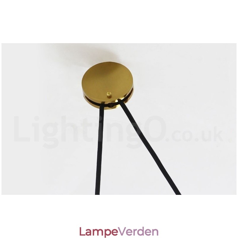 Ren kobber Moderne moderne nordisk stil stigning og fald Pendellampe Messing Loftslampe