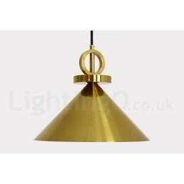Ren kobber Moderne moderne nordisk stil stigning og fald Pendellampe Messing Loftslampe