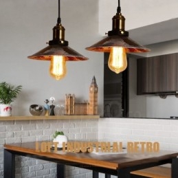 1 lys Rustik Lodge Retro Vintage Pendel Loft