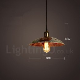 1 lys Rustik Lodge Retro Vintage Pendel Loft