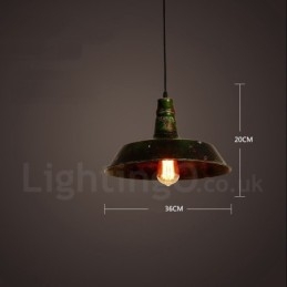 1 lys Rustik Lodge Retro Vintage Pendel Loft
