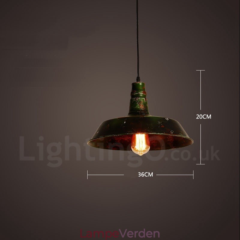 1 lys Rustik Lodge Retro Vintage Pendel Loft