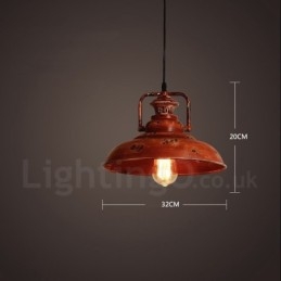 1 lys Rustik Lodge Retro Vintage Pendel Loft