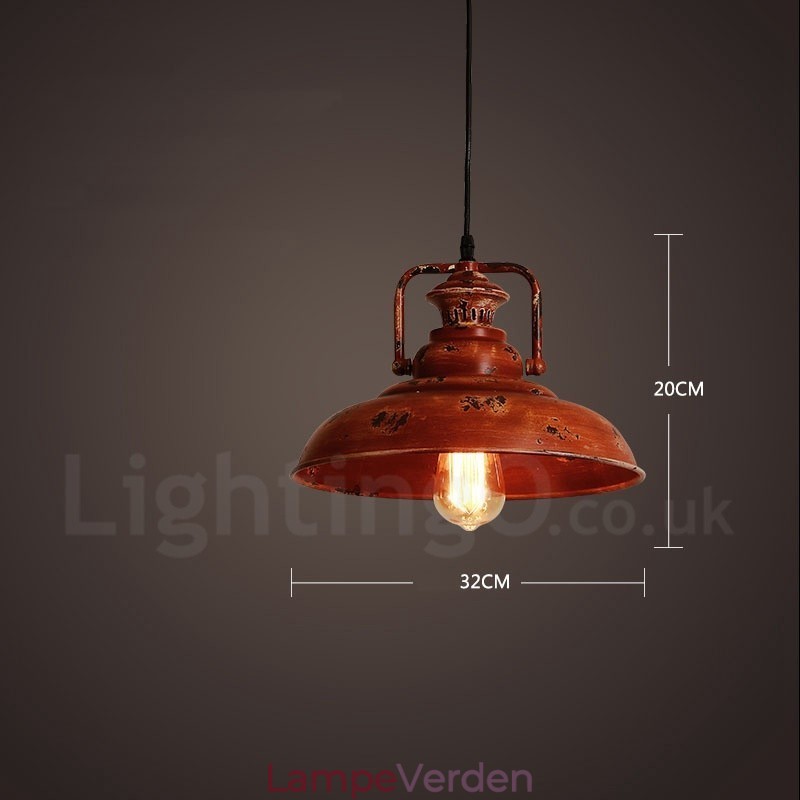 1 lys Rustik Lodge Retro Vintage Pendel Loft
