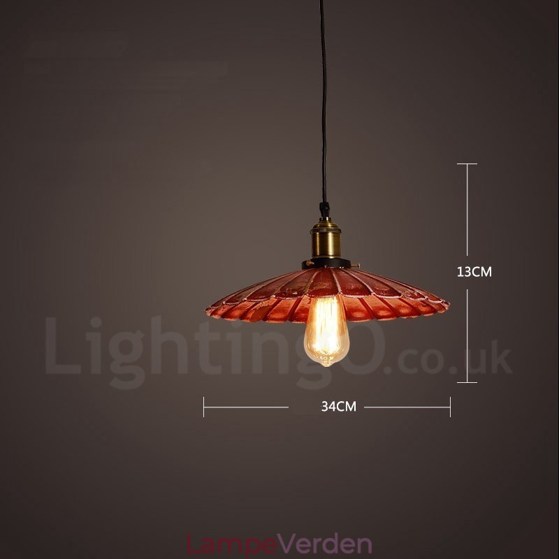 1 lys Rustik Lodge Retro Vintage Pendel Loft