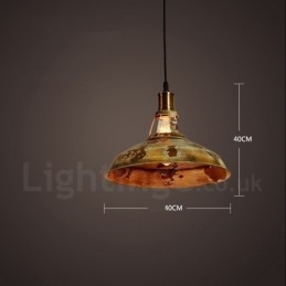 1 lys Rustik Lodge Retro Vintage Pendel Loft