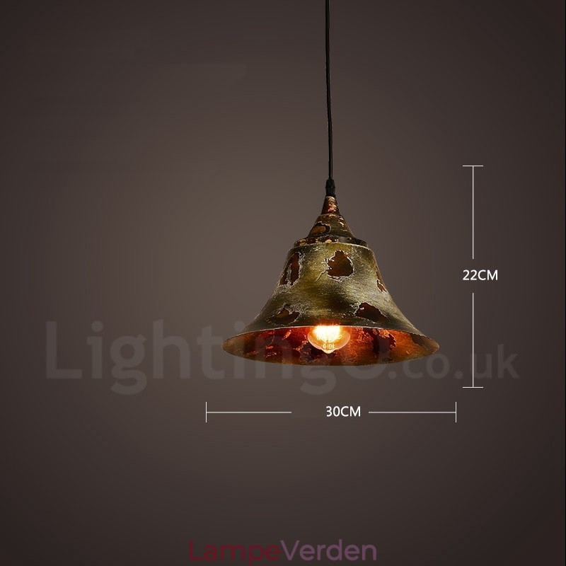 1 lys Rustik Lodge Retro Vintage Pendel Loft