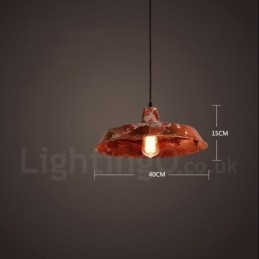 1 lys Rustik Lodge Retro Vintage Pendel Loft