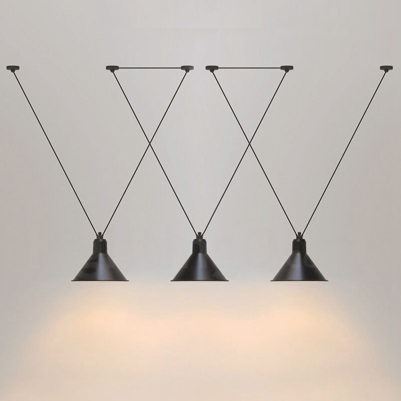 3 lys moderne moderne pendant loftslampe