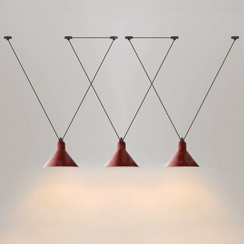 3 lys moderne moderne pendant loftslampe