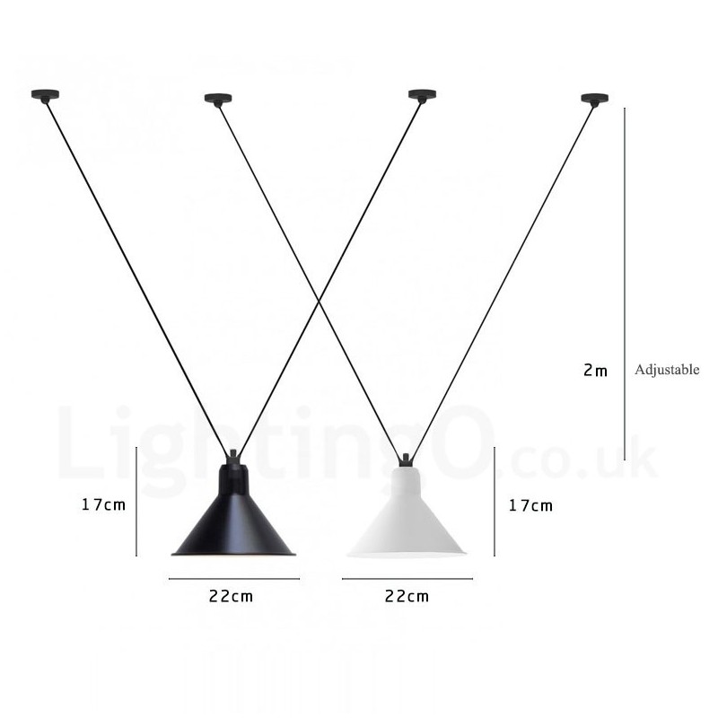 3 lys moderne moderne pendant loftslampe