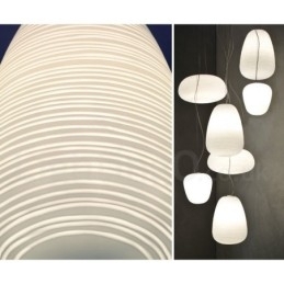 1 lys moderne moderne pendant loftslampe med glasskærm