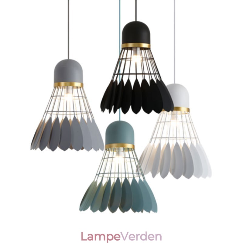 1 lys moderne moderne pendant loftslampe