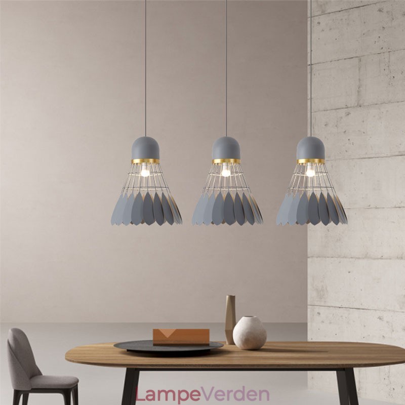 1 lys moderne moderne pendant loftslampe