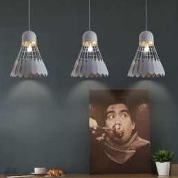 1 lys moderne moderne pendant loftslampe