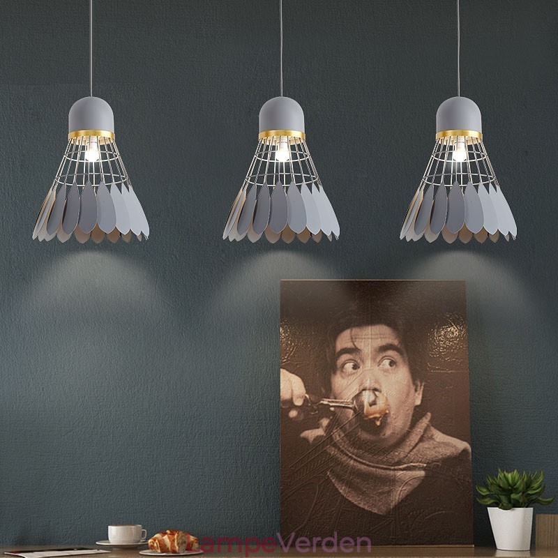 1 lys moderne moderne pendant loftslampe