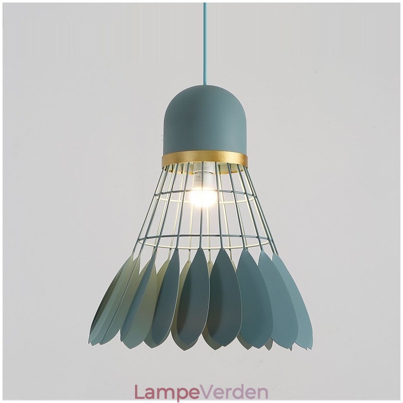1 lys moderne moderne pendant loftslampe