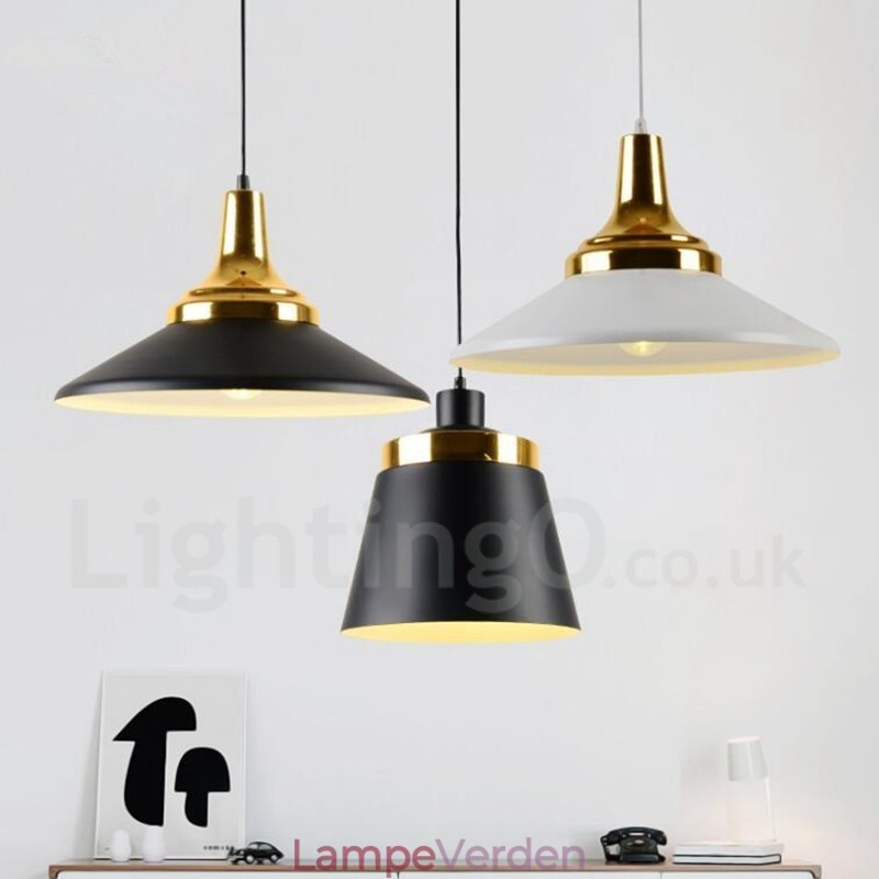 1 lys moderne moderne pendant loftslampe