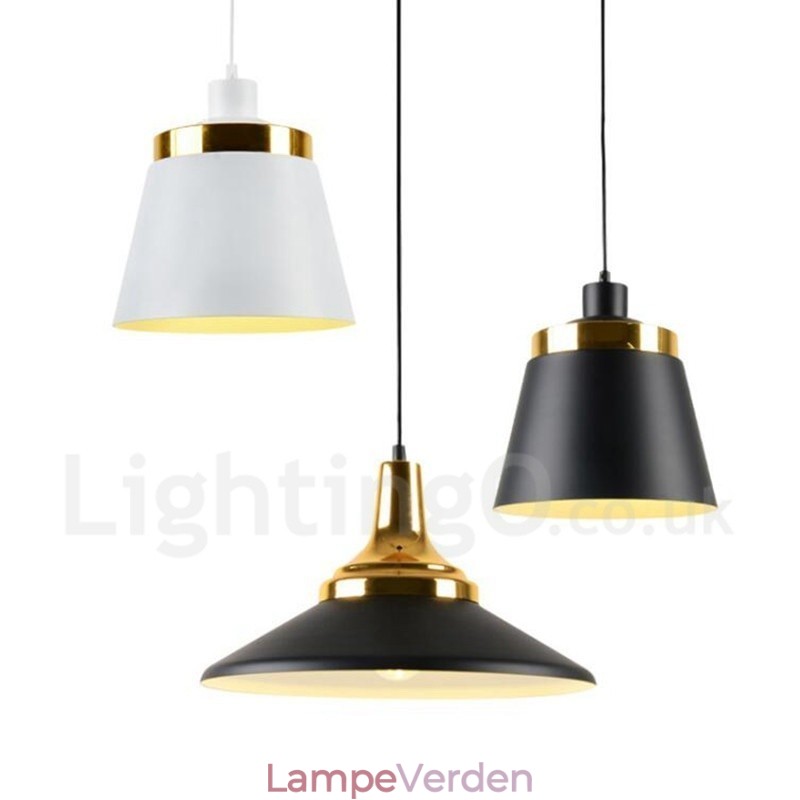 1 lys moderne moderne pendant loftslampe